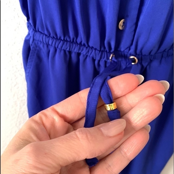 Guess Royal Blue Sleeveless Jumpsuit - Picture 7 of 12